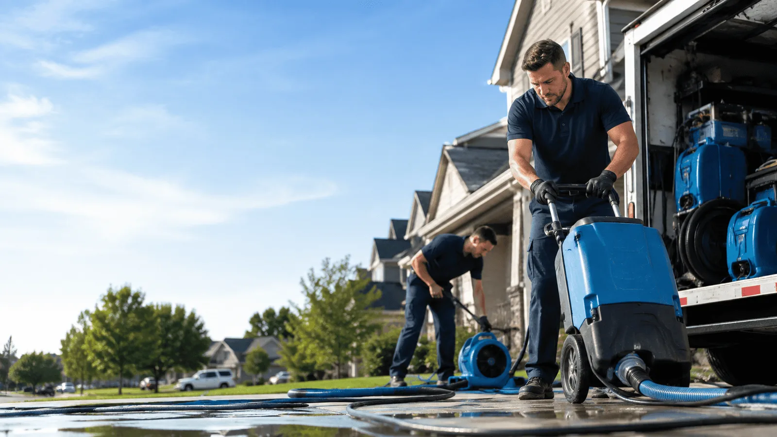 Dehumidification being performed in Richmond Dale, OH